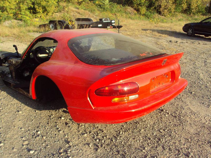 1996-2002 dodge viper gts rear clip cut frame bumper 1/4 panel hatch tub
