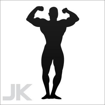 Decal sticker sports body building 0502 ka7f3