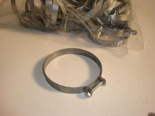Wittek #109 band clamp lot of 25 galvanized finish