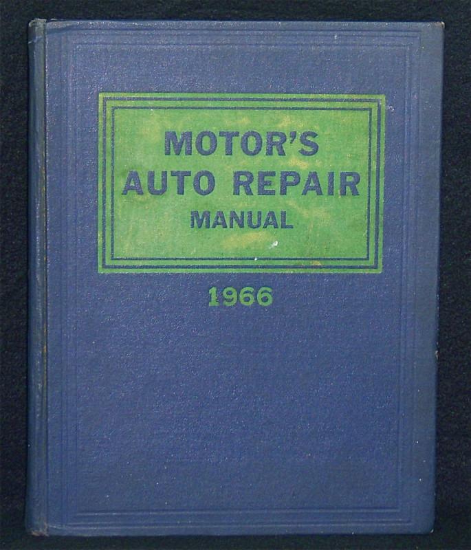Sell MOTOR'S AUTO REPAIR MANUAL 1959 1966 29th EDITION in Mukwonago
