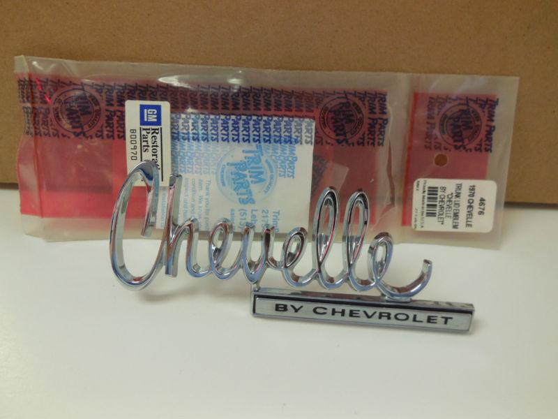 1970 CHEVELLE NEW TRUNK LID EMBLEM , US $42.00, image 3