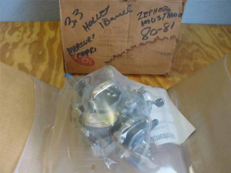 Nos 1980 ford mustang mercury capri 200 holley r-50077 carburetor e0pz-9510-bg