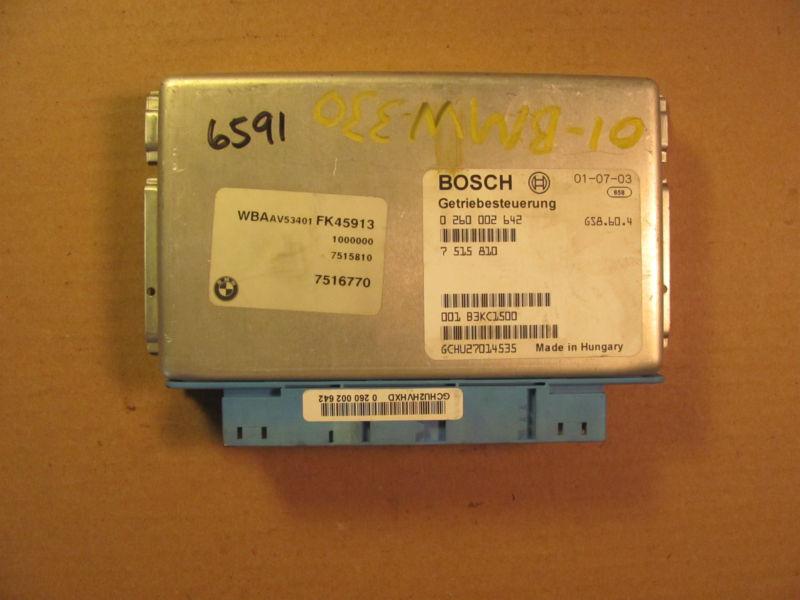 01-02-03 bmw 330i tcu tcm transmisson control module number 7515810
