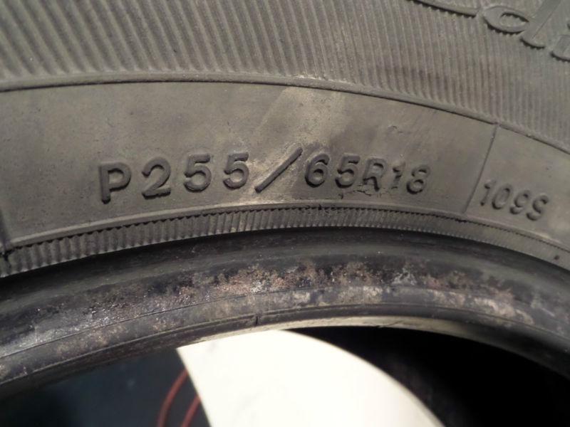 SET OF 4 255/65R18 GOODYEAR FORTERA HL 109S 2556518 255/65/18 USEDTIRE 18-1H, US $299.95, image 5