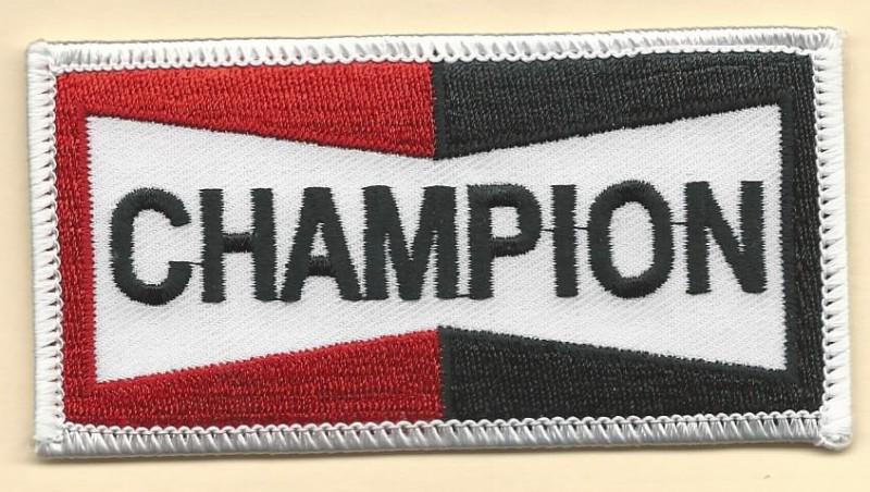 Champion racing patch 3-7/8 inches long size new 