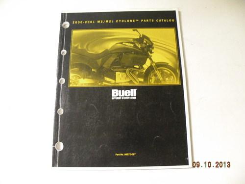2000 - 2001 buell m2 m2l cycloneofficial factory parts catalogue book 99572-01y