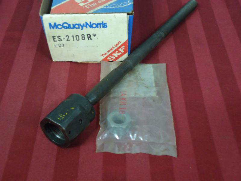 1977-88 ford-cadillac nos mcquay norris inner tie rod socket assembly #es2108r