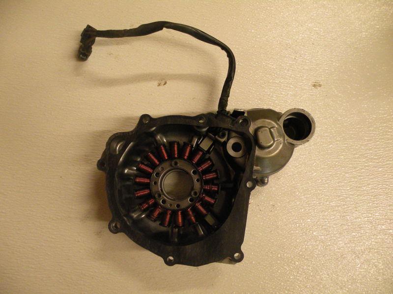 Suzuki z400 left side engine case with stator ltz400