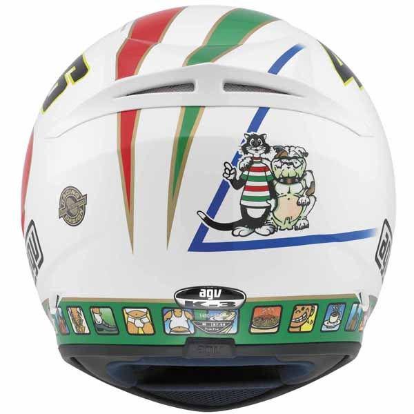 AGV K3 Icon 46 Valentino Rossi Motorcycle Helmet White Red Green All Sizes, US $219.95, image 4