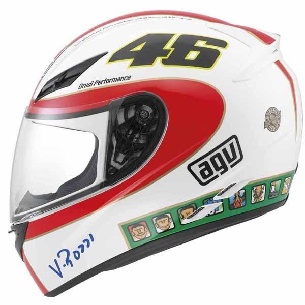 AGV K3 Icon 46 Valentino Rossi Motorcycle Helmet White Red Green All Sizes, US $219.95, image 5