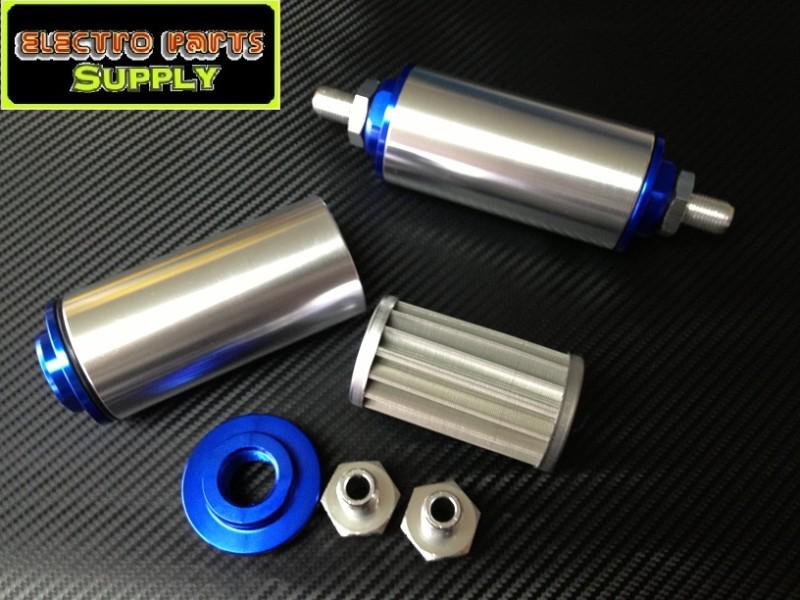 6an racing performance inline fuel filter with 100 micron element. new in box !!