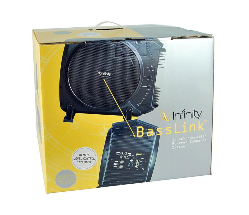 Infinity basslink +3yr waranty car 10" 200w powered amplified subwoofer system 