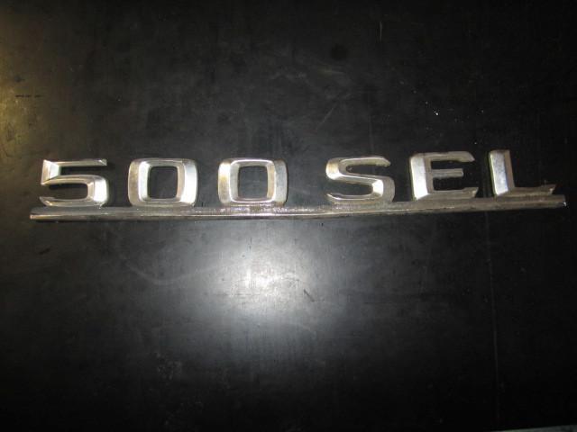 Mercedes benz 500sel oe emblem ornament  " 500sel "