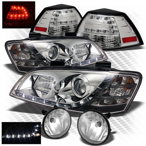 08-09 g8 drl projector headlights + philips-led perform tail lights + fog lights
