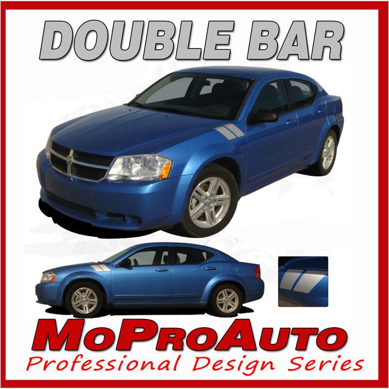 2014 hash mopar style avenger double bar decals 3m stripes hood vinyl graphic 1b