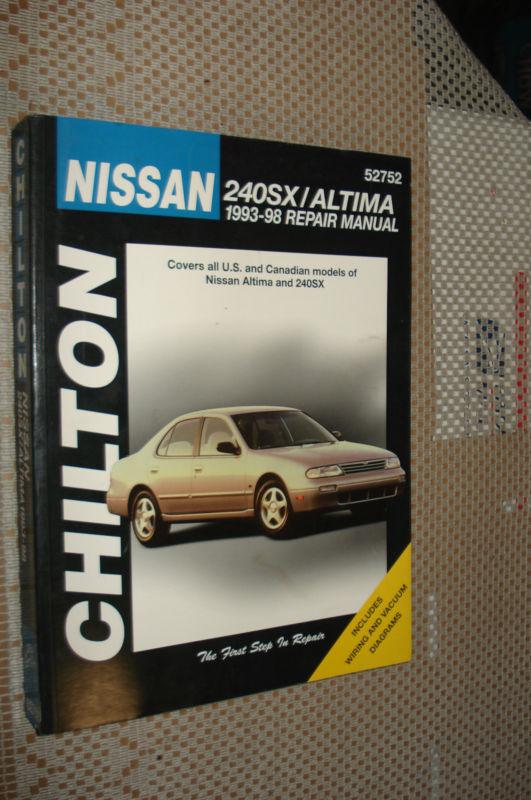 1993-1998 nissan 240sx altima service manual shop book 97 96 95 chiltons repair