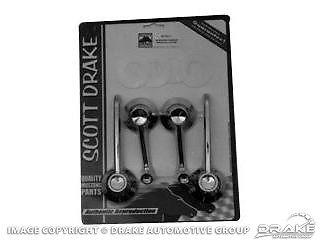 Early 1965 mustang fastback door handle & window crank kit - early model only