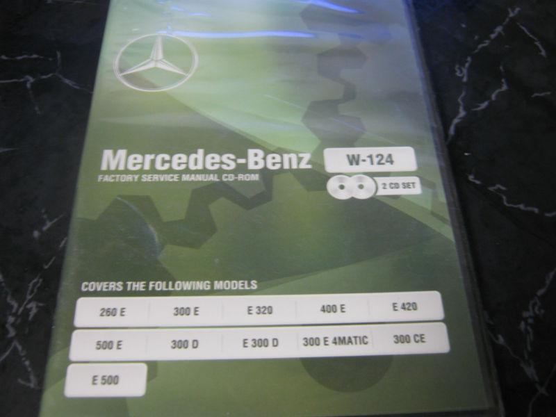 Mercedes benz factory service manual cd-rom w-124 2 cd set 