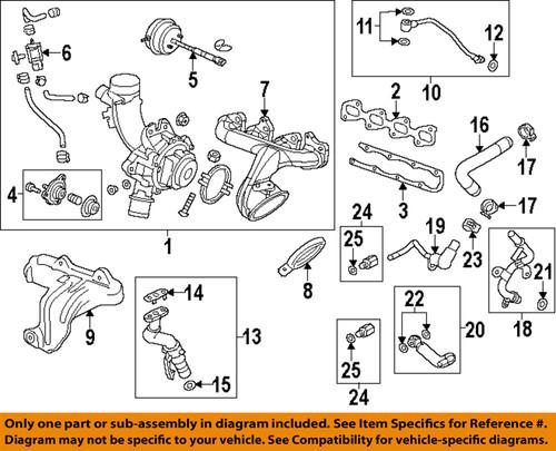 Chevrolet gm oem 55565348 exhaust manifold gaskets/exhaust manifold gasket