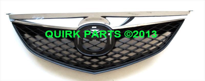 *2003-2005 mazda 6 black & chrome grille w/o turbo brand new aftermarket
