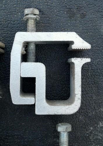 Four  4 truck cap clamps  camper topper shell mounting lid aluminum