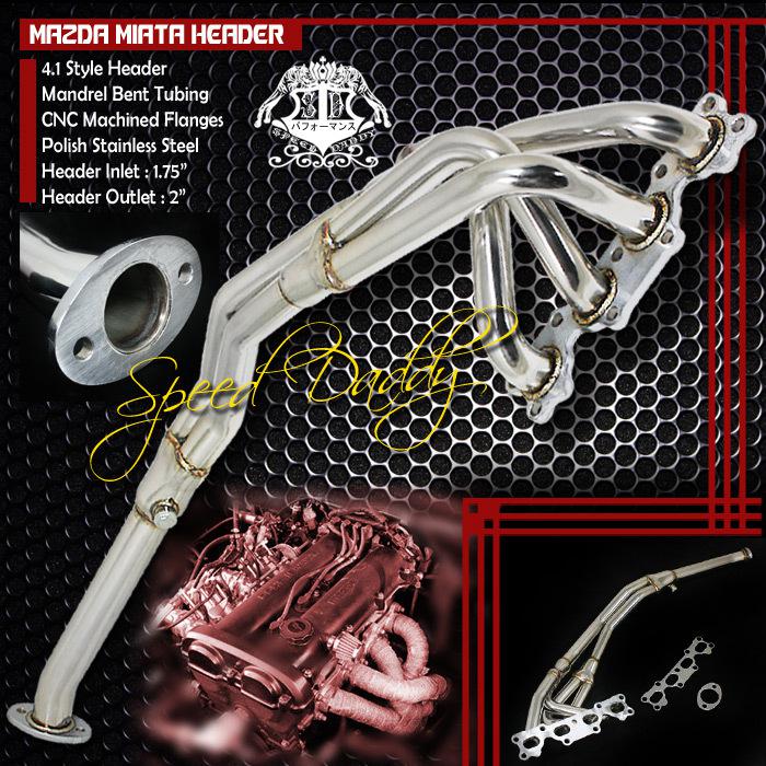Purchase STAINLESS RACING HEADER MANIFOLD/EXHAUST 9093 MIATA 1.6L B6ZE