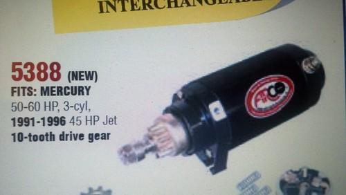 Mercury or mariner starter