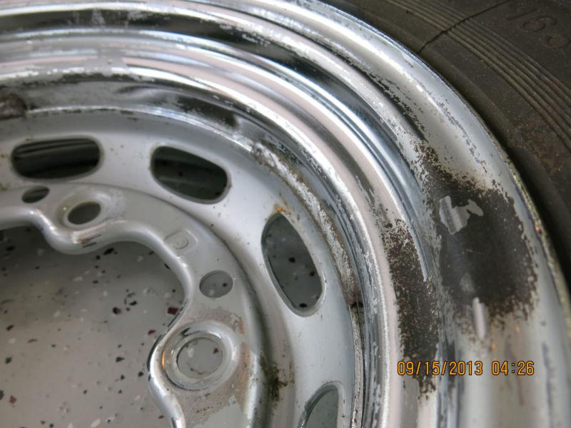 Porsche 356 Drum Brake Chrome Wheels-5 1/2x15-Set of 4-Nice Condition, US $450.00, image 7