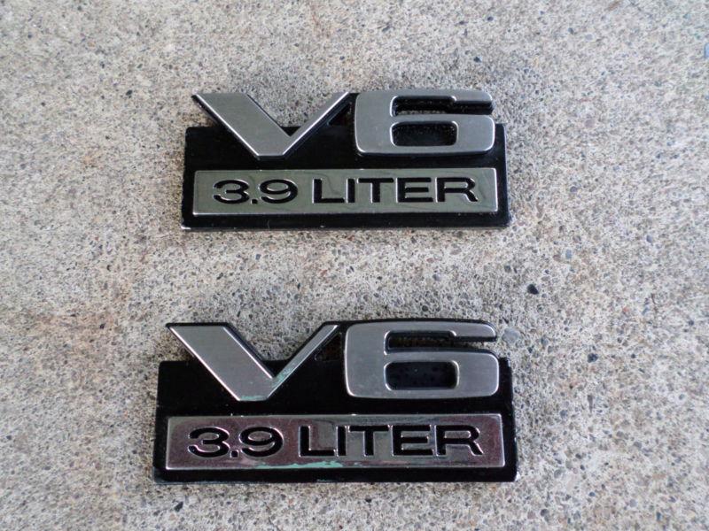 Purchase Dodge Dakota Ram V6 3.9 Liter Fender Emblem 2pc 87 88 89 90