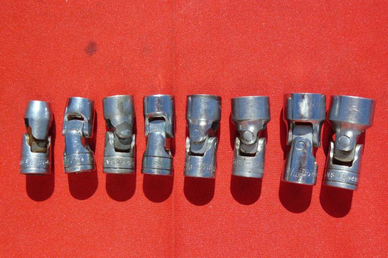 Purchase Set of 8 SNAP ON Universal Swivel Sockets 3/8” Dr 3/83/4
