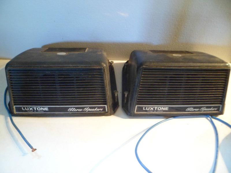 Vintage luxtone car stereo speakers classic rare old school pair made in japan