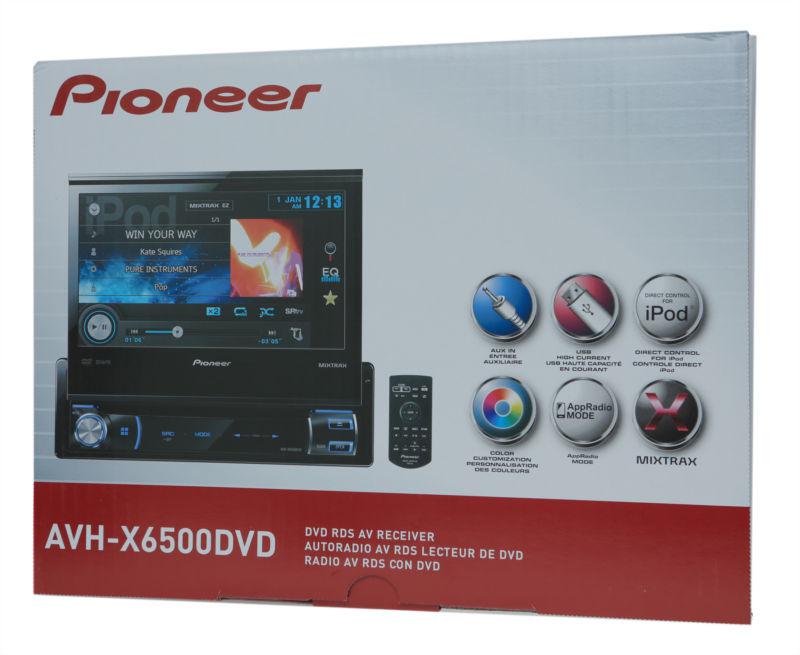 Pioneer avh-x6500dvd +3yr waranty car flip out radio stereo cd dvd mp3 player