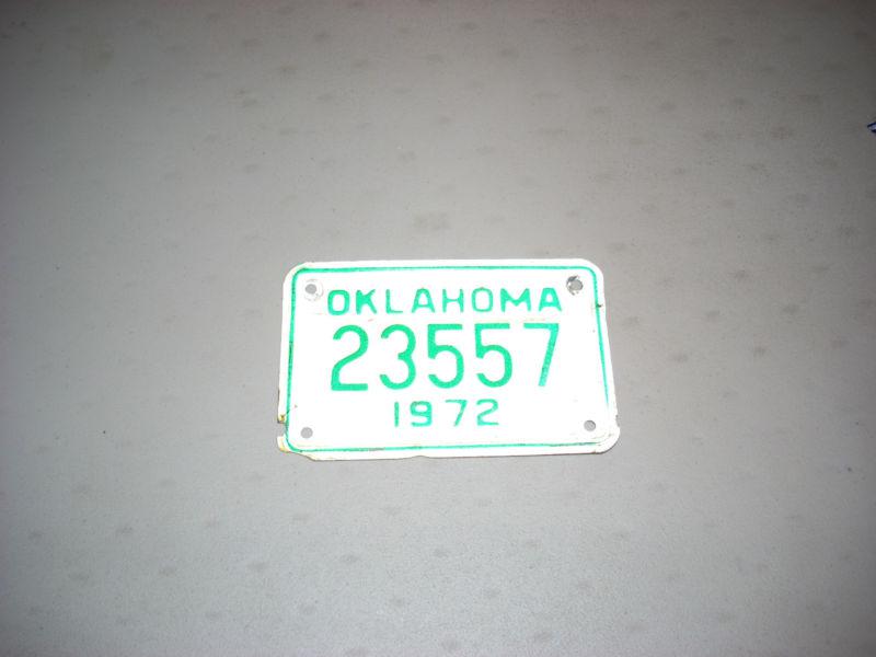 Texas motorcycle license plate 1992 3ju829