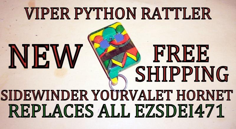 Purchase NEW YOUR VALET VIPER HORNET PYTHON RATTLER KEYLESS REMOTE ...