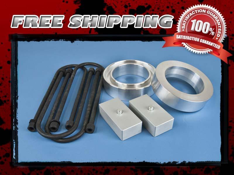 Purchase SILVER ALUMINUM COIL SPACER LIFT KIT FRONT 3" REAR 1" BLOCK U