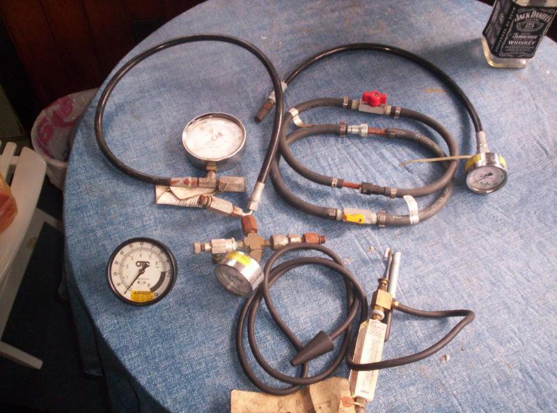 Lot of kent moore gauges & fuel line shut offs