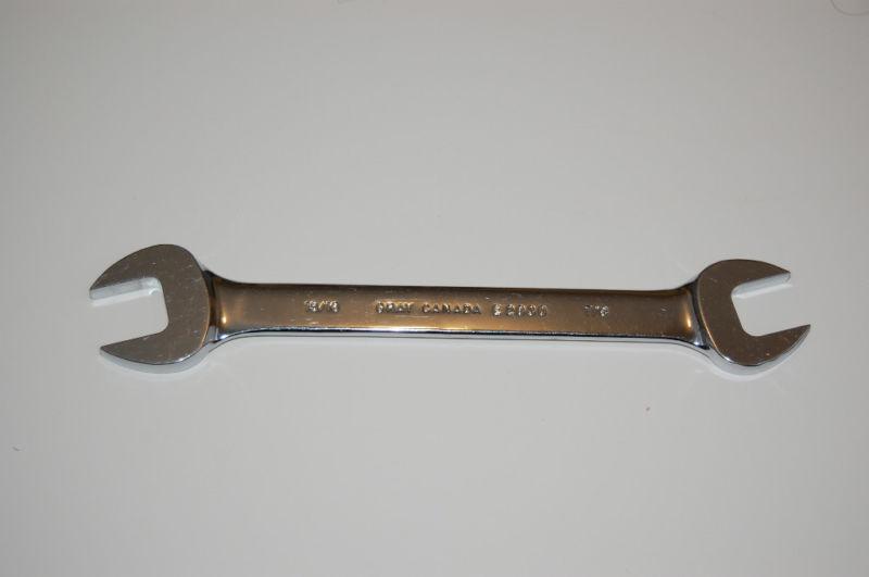 Gray tools sae mirror chrome open end wrench 15/16" x 7/8" x 11"