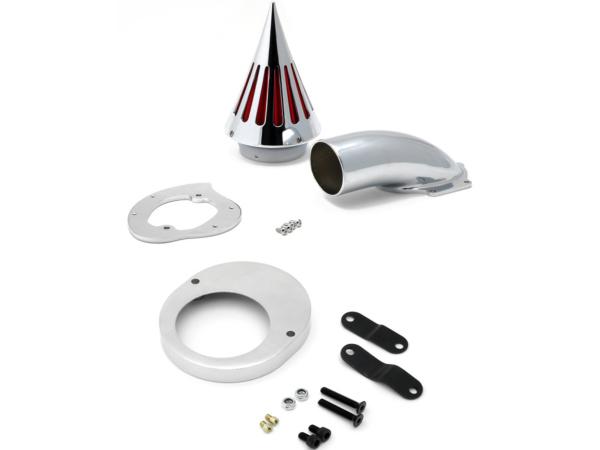 Chrome spike air intake cleaner filter for yamaha v-star 650 (all years)