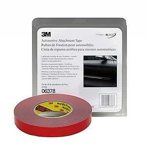 3m company 6378 7/8"x20 yards gray automotive attachment tape