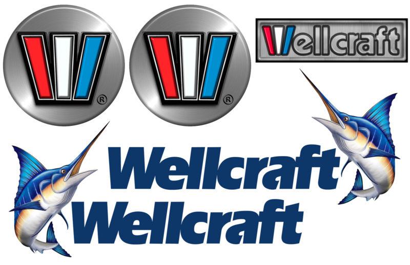 Wellcraft boat decal set