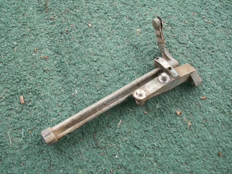 1953 evinrude 15 hp fastwin arm plate control lever vintage