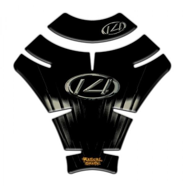 Kawasaki ninja zx14-r/zx14r 2010 titanium/black tankpad