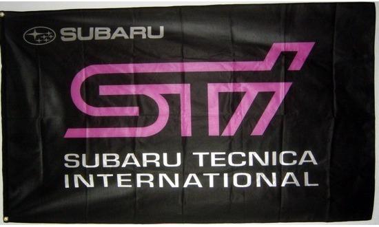 Deluxe new subaru sti tecnica international banner flag wrc wrx tribeca impreza