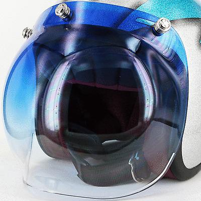 Silver Star Snaps Dot Bubble Shield Visor Face Mask UV Gradation Blue for Helmet, US $18.99, image 4