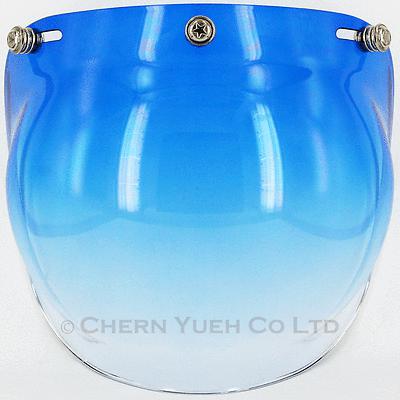 Silver Star Snaps Dot Bubble Shield Visor Face Mask UV Gradation Blue for Helmet, US $18.99, image 5