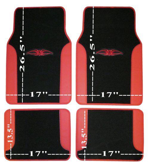 Red Black Xtreme Car Truck SUV Seat Covers pkg w/ Tattoo Floor Mats & More #2, US $51.31, image 6