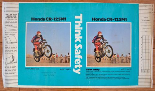 Vintage honda motorcycle book cover cr-125m1 marty smith