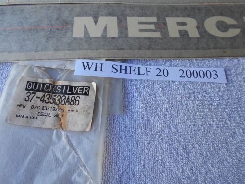 New  37-43530a86  decal  set   quicksilver mercruiser mercury