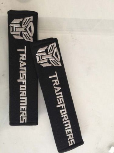 2 x pads auto seat belt shoulder pad cover nice gift hand-made transformers