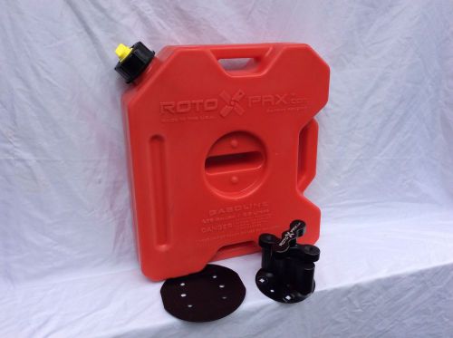 Rotopax 1.75 gallon gas pack with mount and backing plate